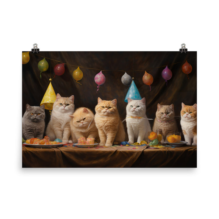 Exotic Shorthair Photo paper poster - PosterfyAI.com