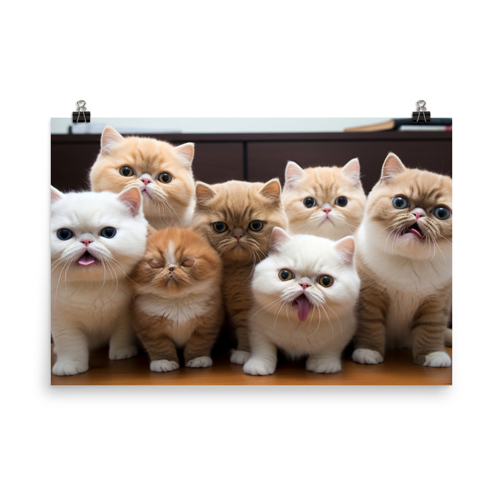 Exotic Shorthair Photo paper poster - PosterfyAI.com