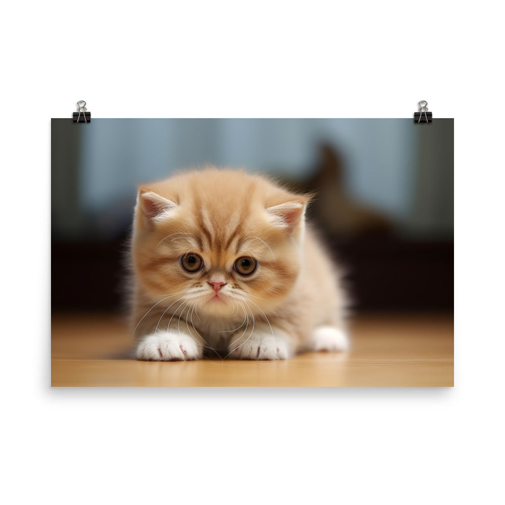 Exotic Shorthair Photo paper poster - PosterfyAI.com