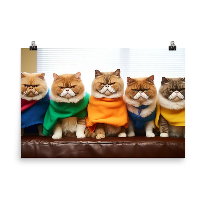 Exotic Shorthair Photo paper poster - PosterfyAI.com