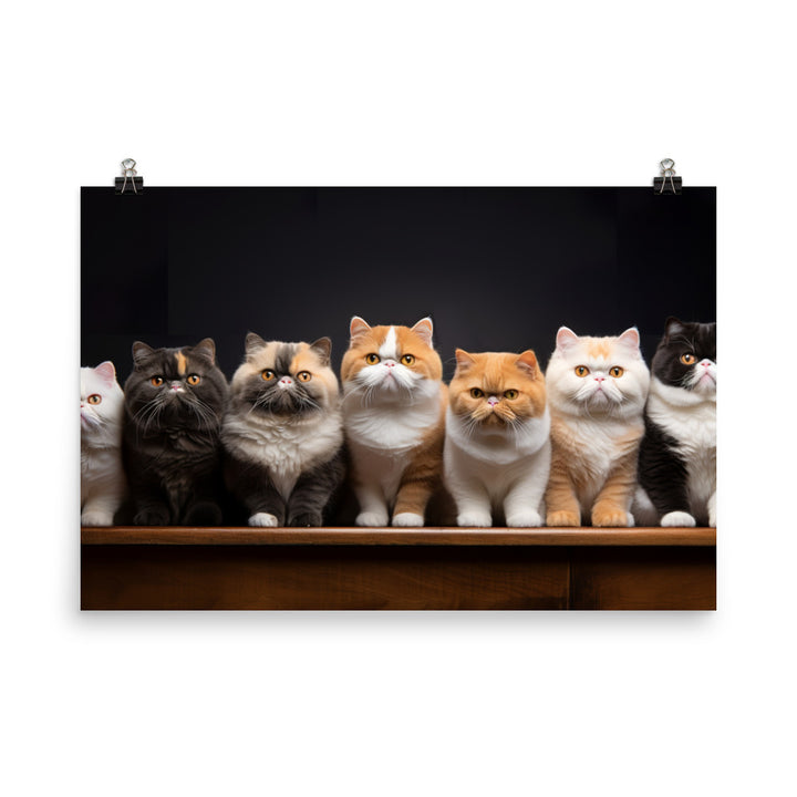 Exotic Shorthair Photo paper poster - PosterfyAI.com