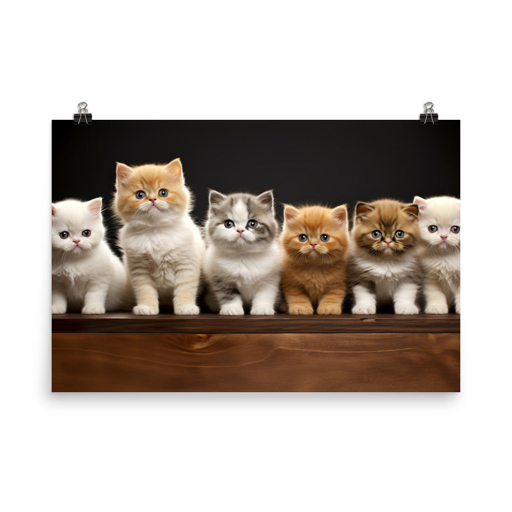 Exotic Shorthair Photo paper poster - PosterfyAI.com