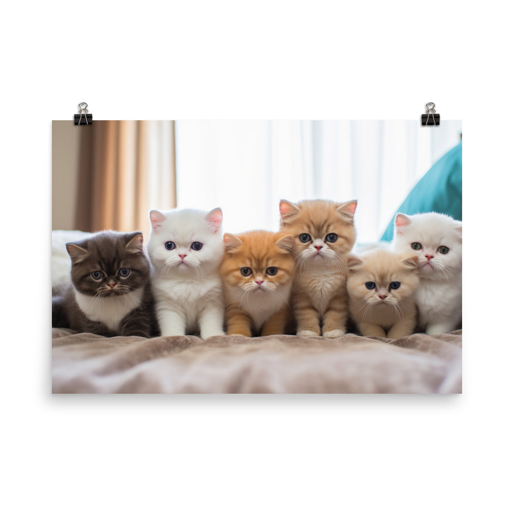 Exotic Shorthair Photo paper poster - PosterfyAI.com