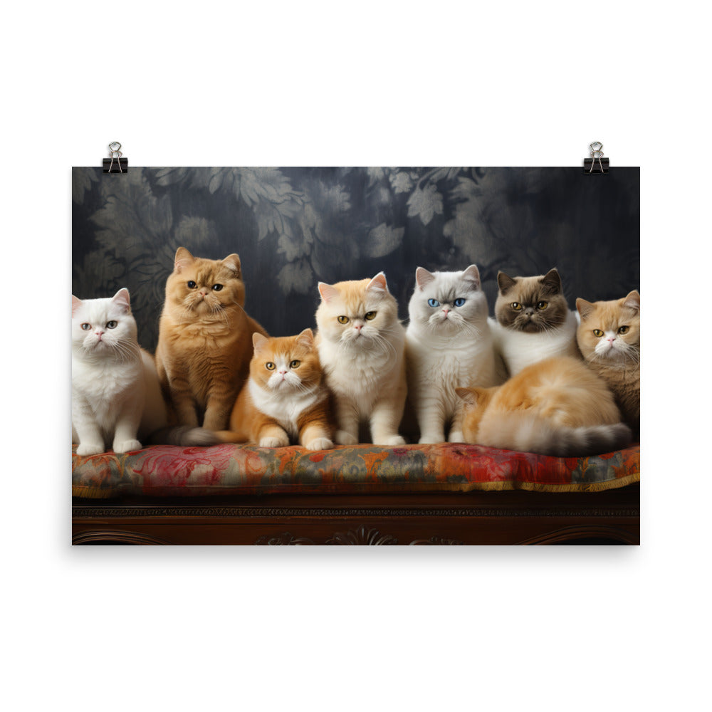 Exotic Shorthair Photo paper poster - PosterfyAI.com