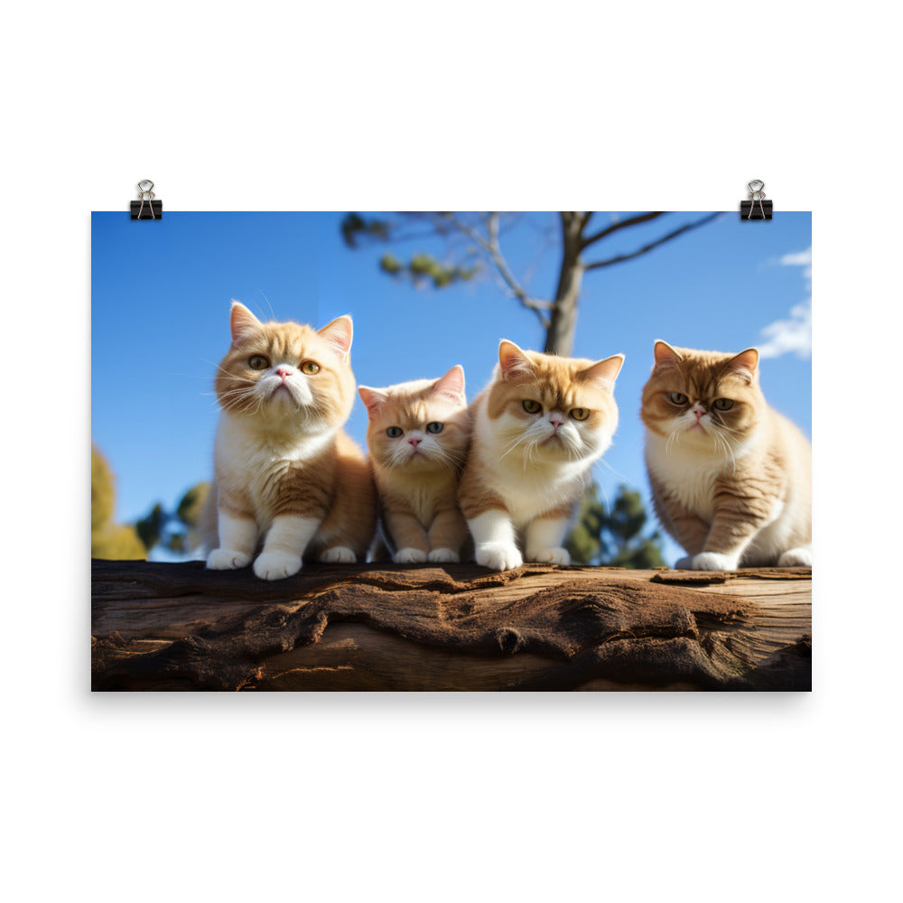 Exotic Shorthair Photo paper poster - PosterfyAI.com