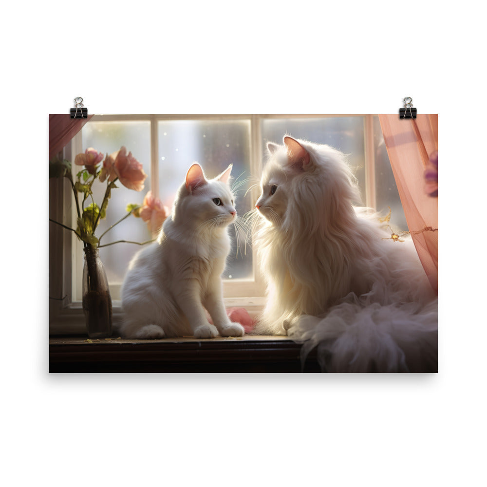 Turkish Van Photo paper poster - PosterfyAI.com