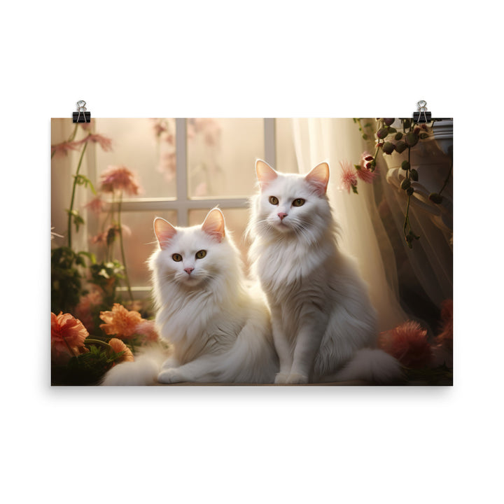 Turkish Van Photo paper poster - PosterfyAI.com