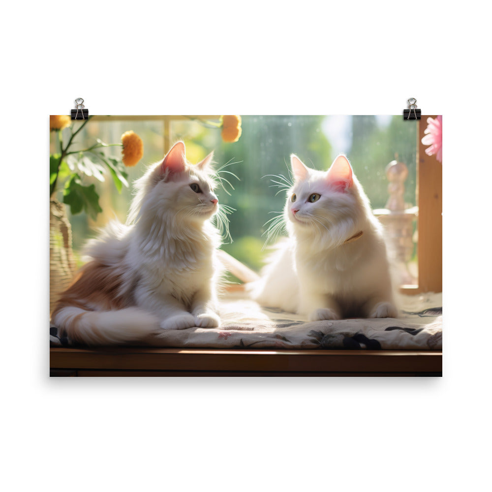 Turkish Van Photo paper poster - PosterfyAI.com