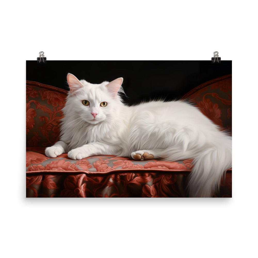 Turkish Van Photo paper poster - PosterfyAI.com