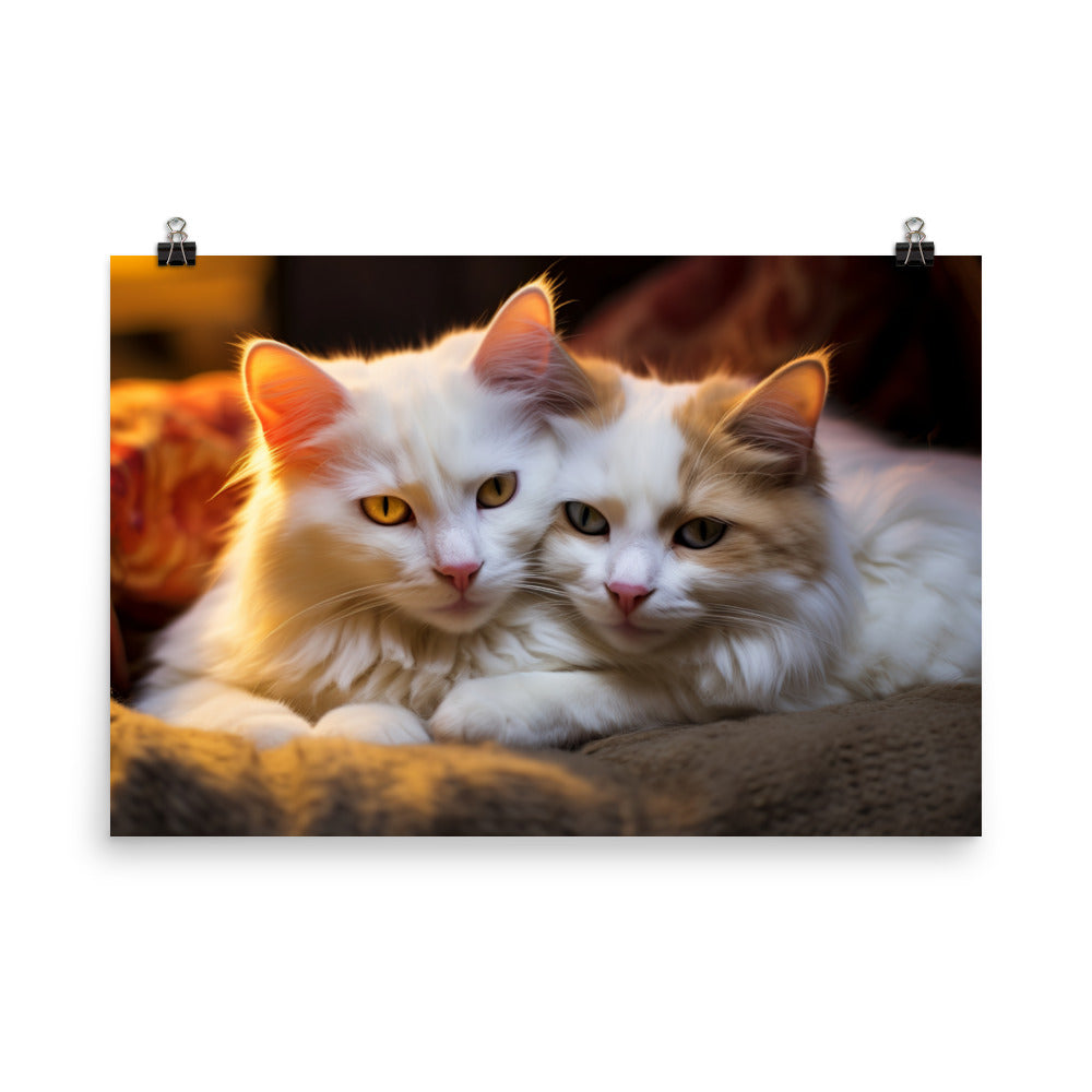 Turkish Van Photo paper poster - PosterfyAI.com