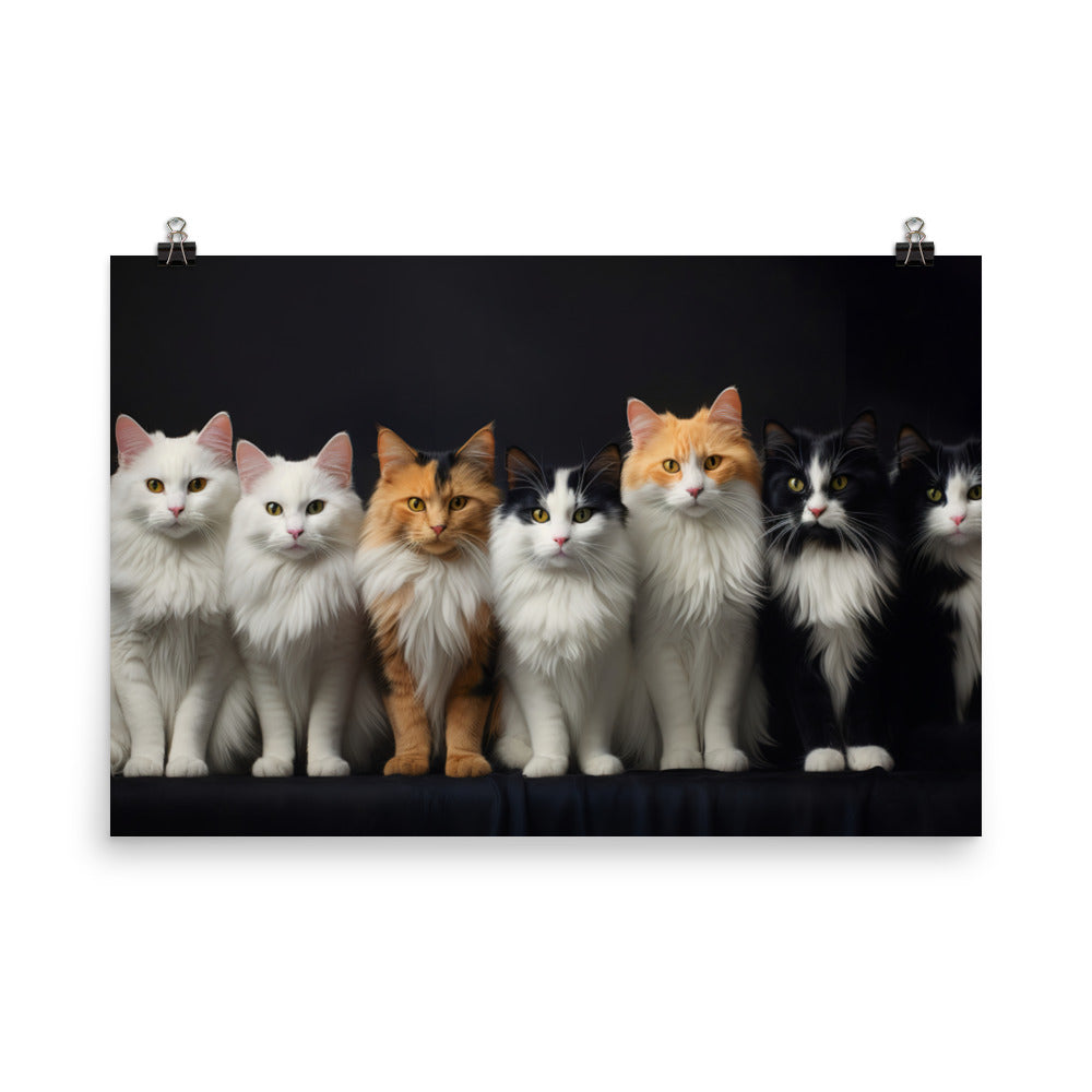 Turkish Van Photo paper poster - PosterfyAI.com