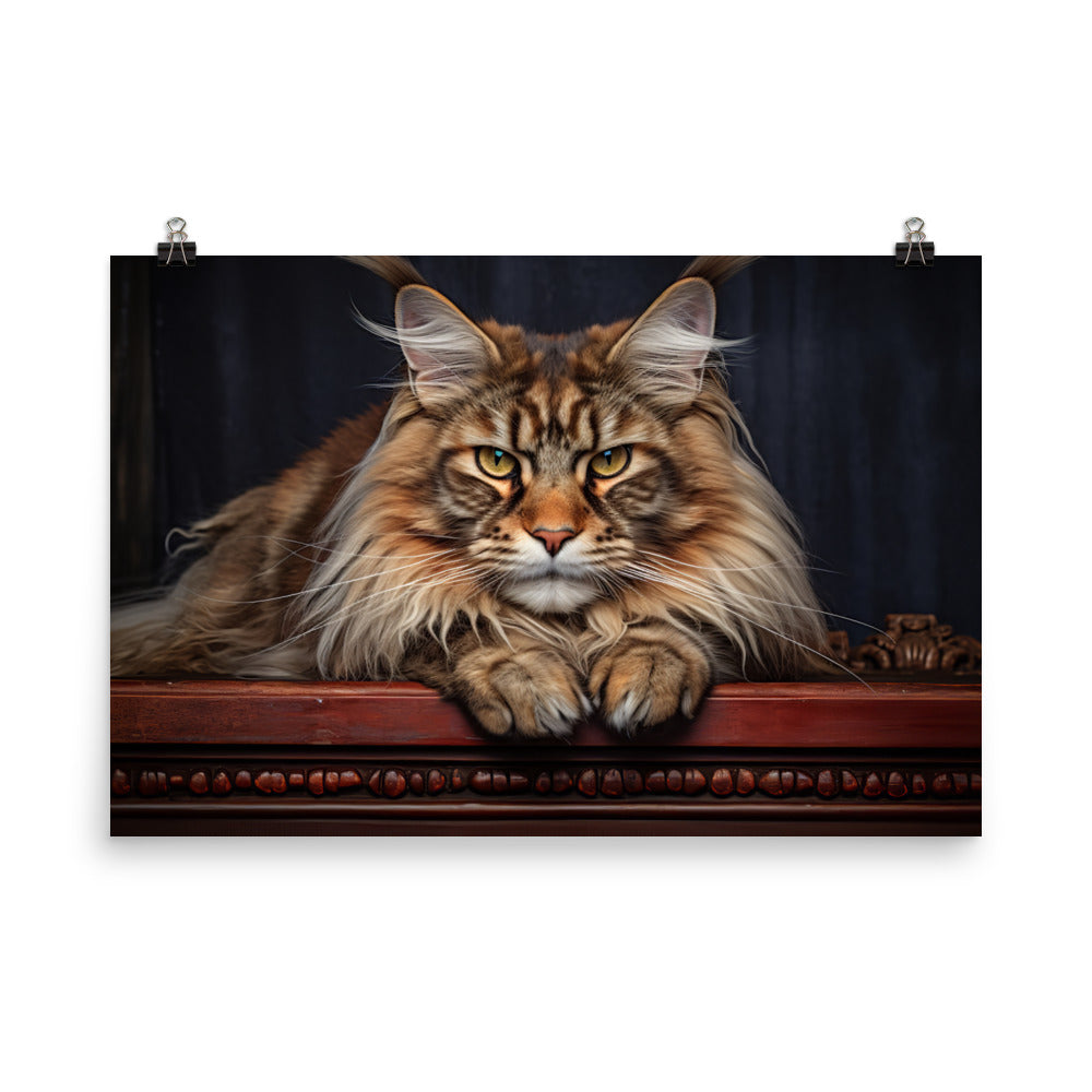 Maine Coon Photo paper poster - PosterfyAI.com