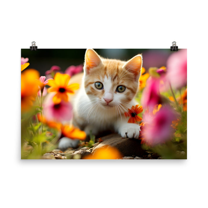 Japanese Bobtail Photo paper poster - PosterfyAI.com