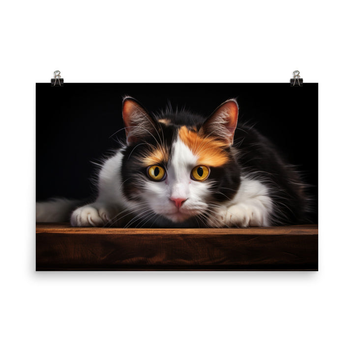 Japanese Bobtail Photo paper poster - PosterfyAI.com