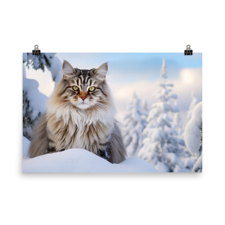 Norwegian Forest Photo paper poster - PosterfyAI.com