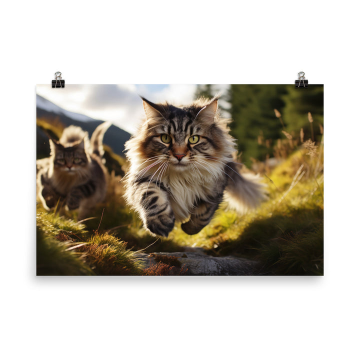 Norwegian Forest Photo paper poster - PosterfyAI.com