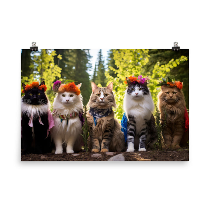 Norwegian Forest Photo paper poster - PosterfyAI.com