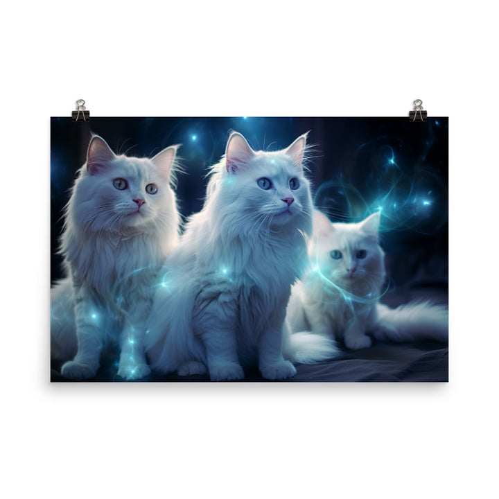 Turkish Angora Photo paper poster - PosterfyAI.com