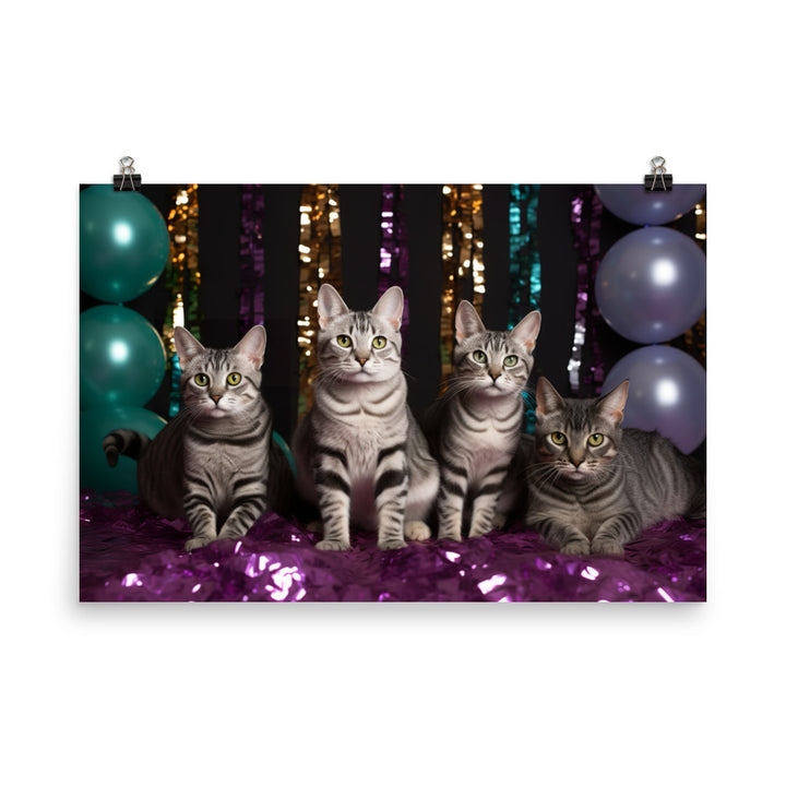 Egyptian Mau Photo paper poster - PosterfyAI.com