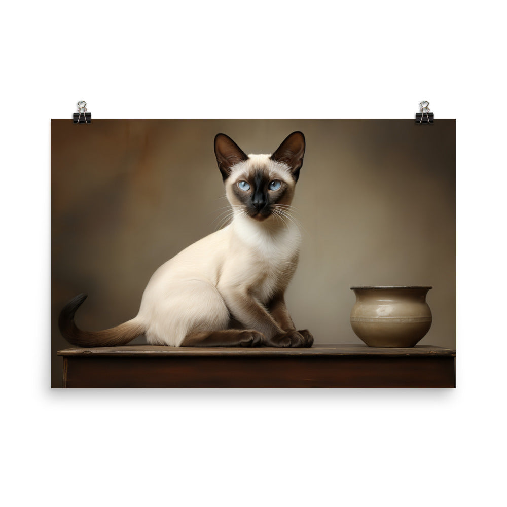 Siamese Photo paper poster - PosterfyAI.com