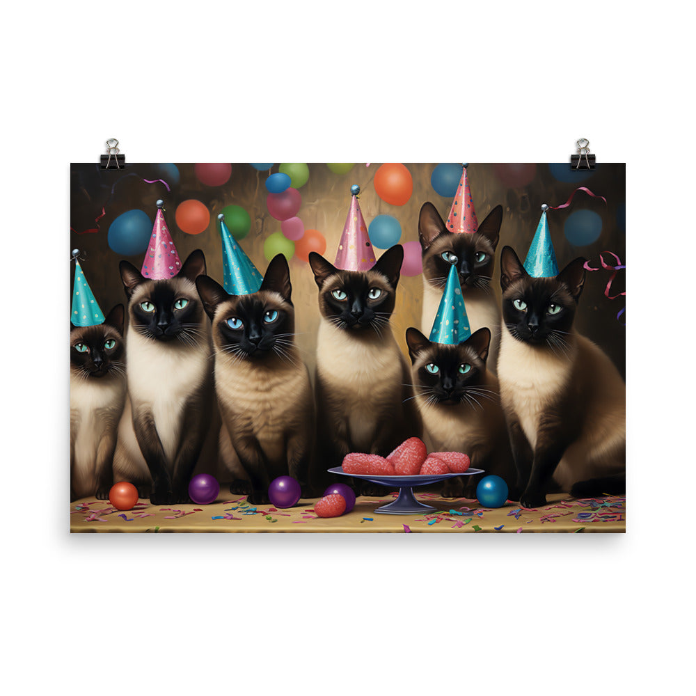 Siamese Photo paper poster - PosterfyAI.com