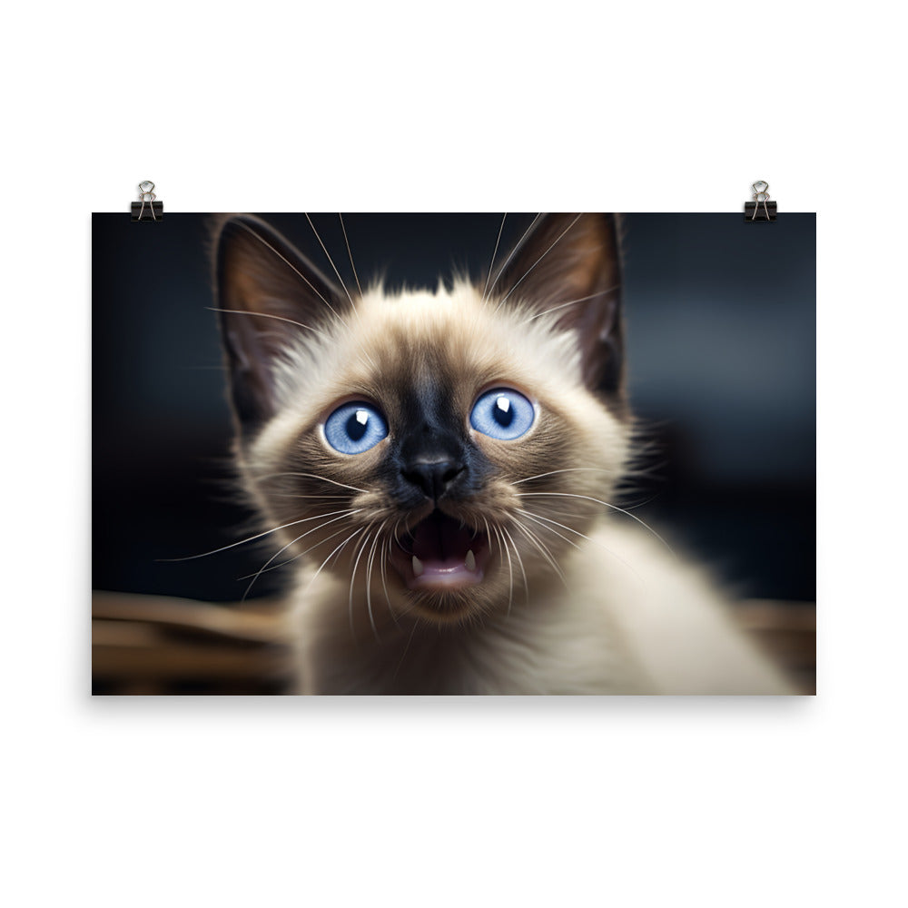 Siamese Photo paper poster - PosterfyAI.com