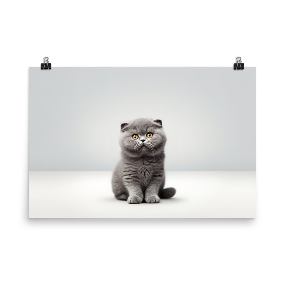 Scottish Fold Photo paper poster - PosterfyAI.com