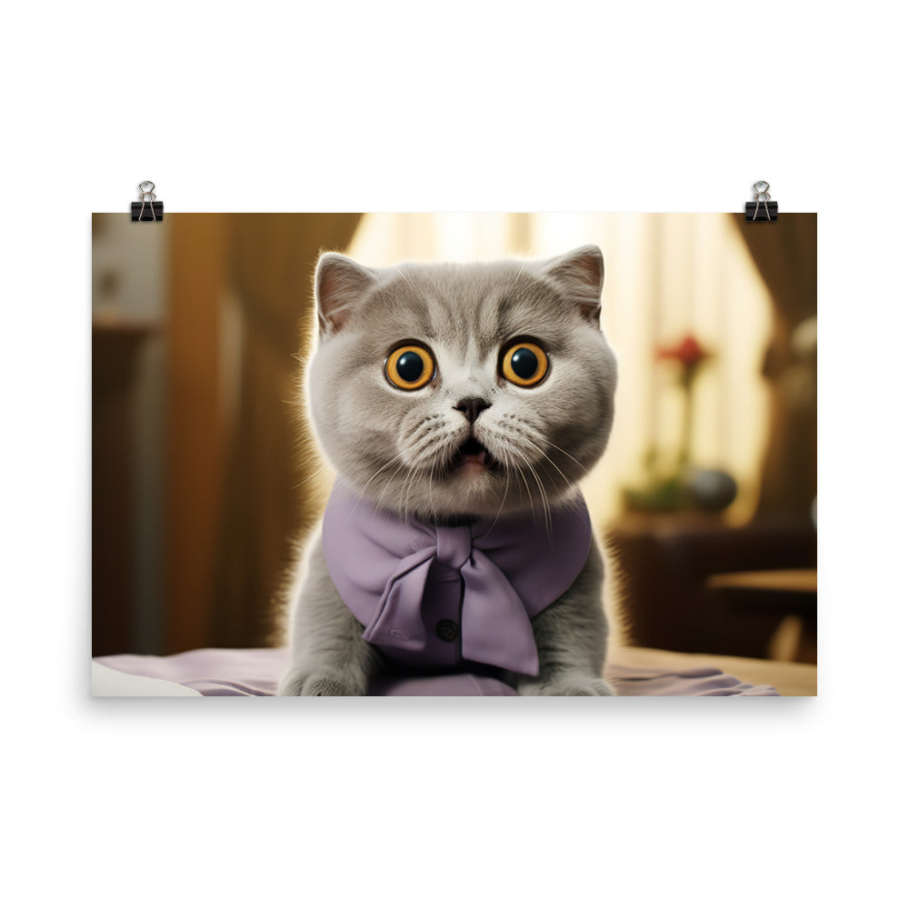 Scottish Fold Photo paper poster - PosterfyAI.com