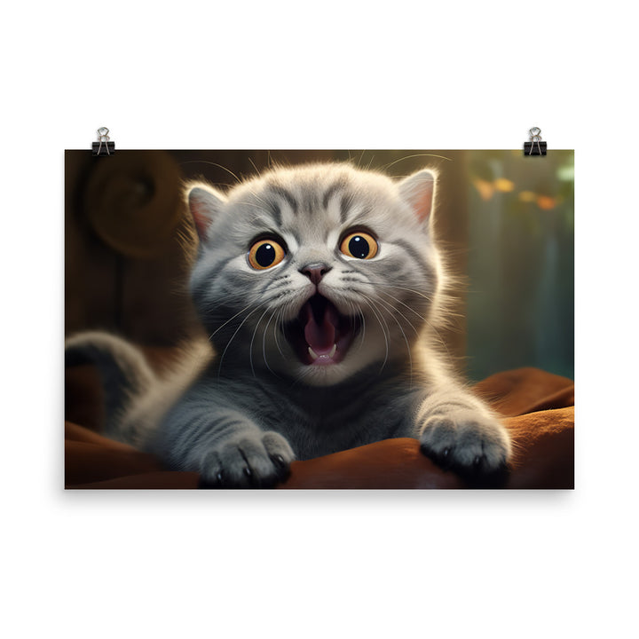 Scottish Fold Photo paper poster - PosterfyAI.com