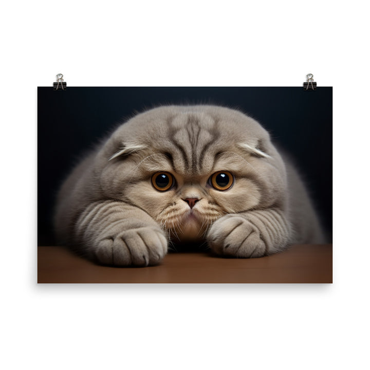 Scottish Fold Photo paper poster - PosterfyAI.com