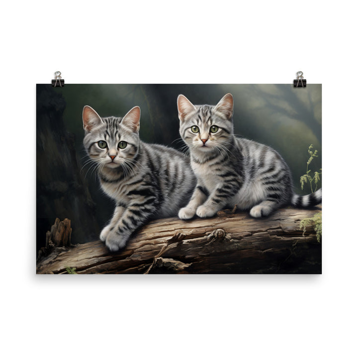 American Shorthair Photo paper poster - PosterfyAI.com