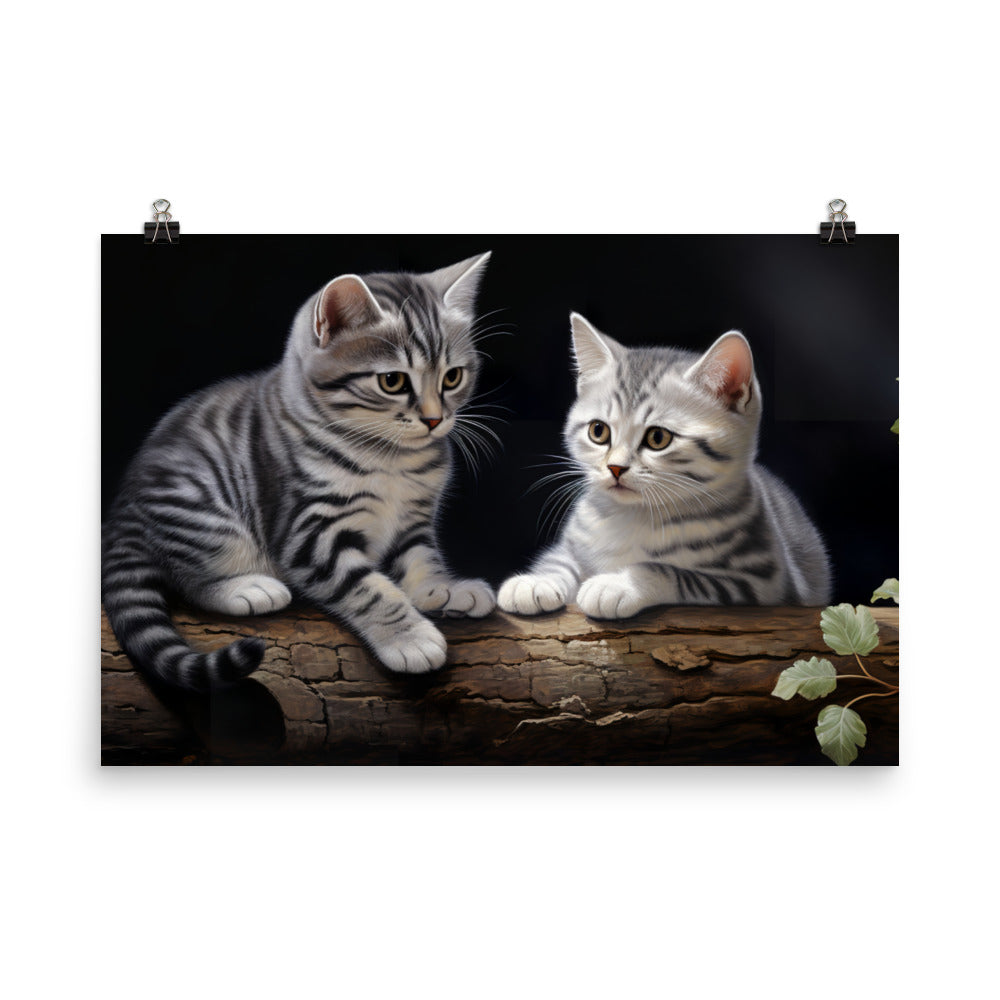 American Shorthair Photo paper poster - PosterfyAI.com