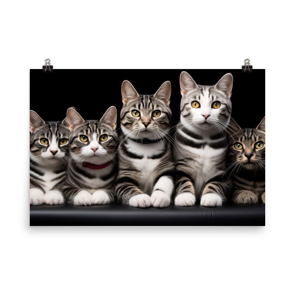 American Shorthair Photo paper poster - PosterfyAI.com