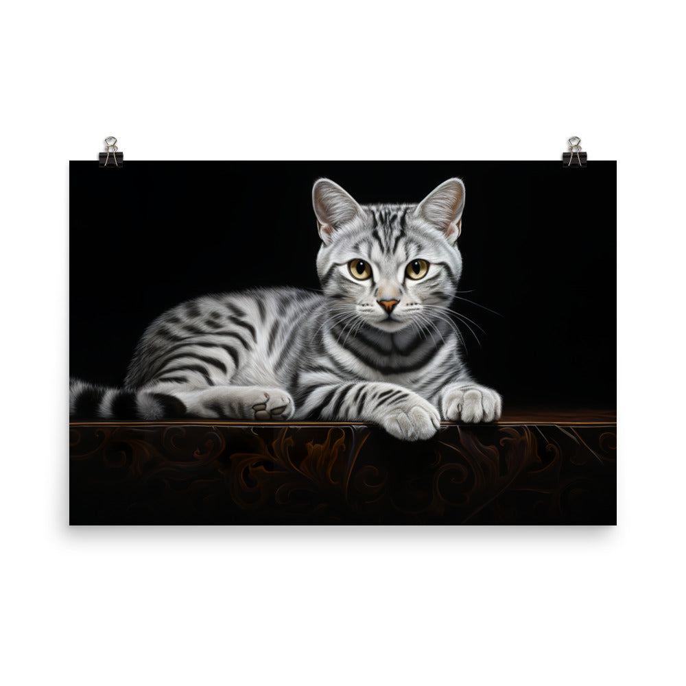 American Shorthair Photo paper poster - PosterfyAI.com