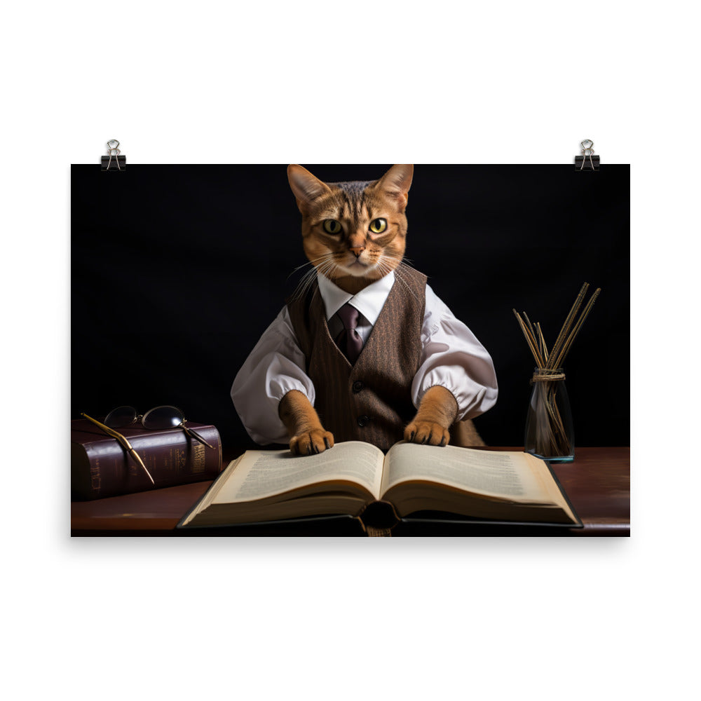 Abyssinian Student Photo paper poster - PosterfyAI.com