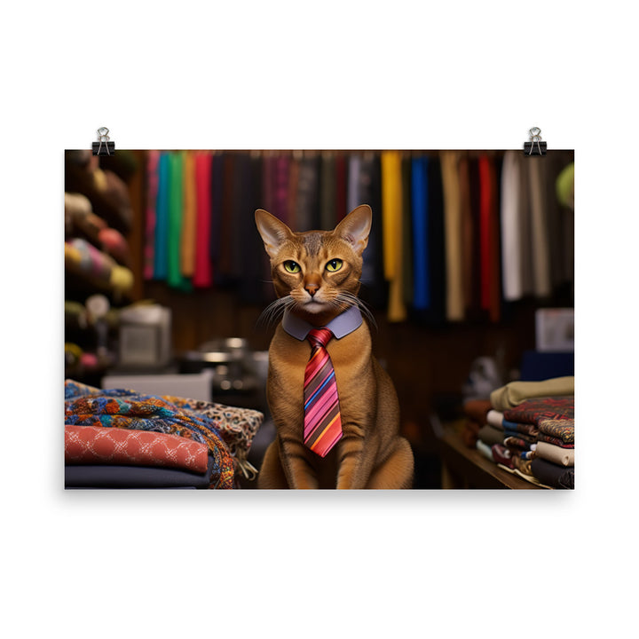 Abyssinian Sales Consultant Photo paper poster - PosterfyAI.com