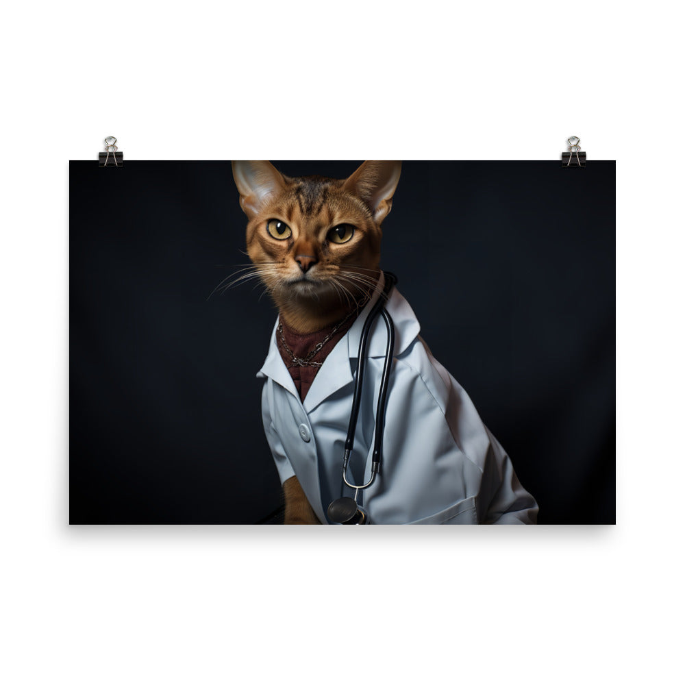 Abyssinian Doctor Photo paper poster - PosterfyAI.com