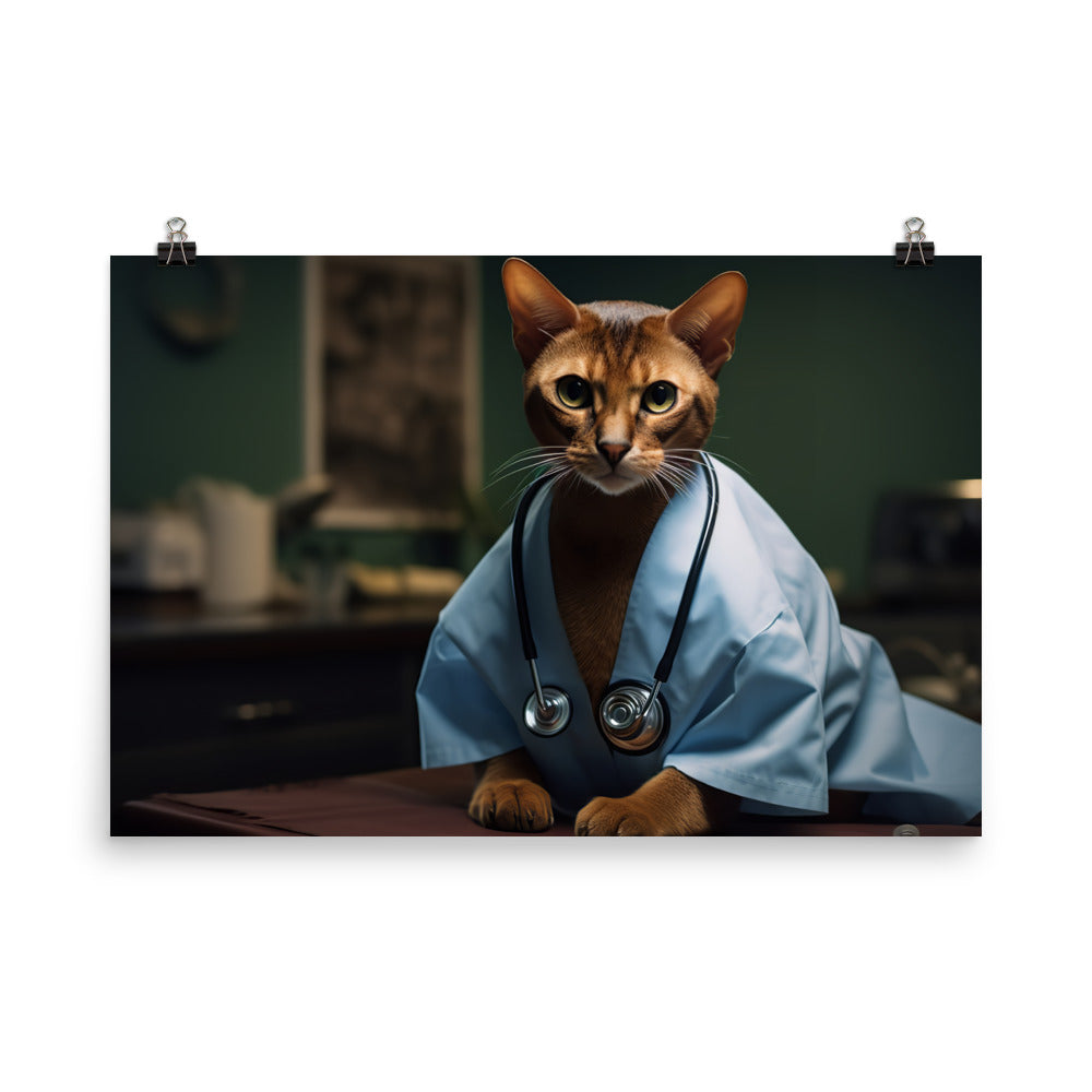 Abyssinian Doctor Photo paper poster - PosterfyAI.com