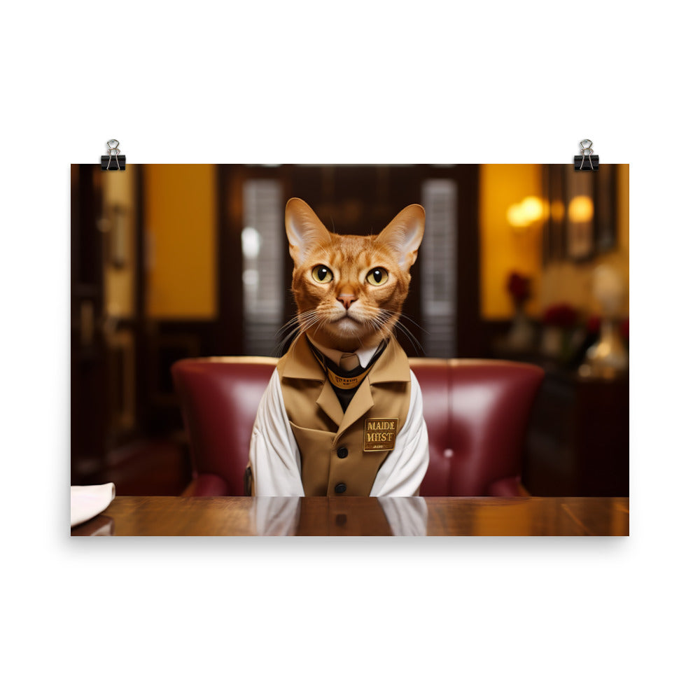 Abyssinian Hotel Staff Photo paper poster - PosterfyAI.com