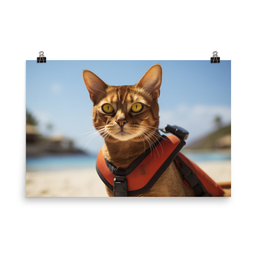 Abyssinian Lifeguard Photo paper poster - PosterfyAI.com