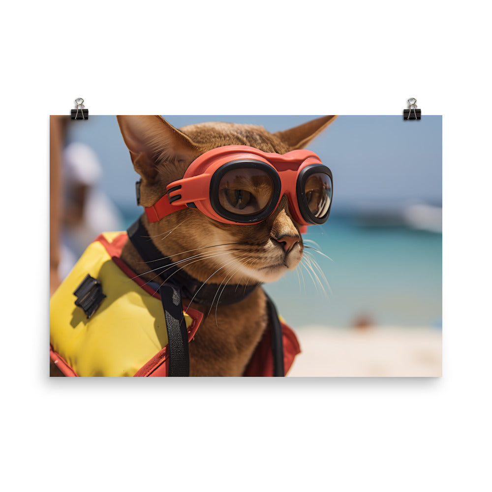 Abyssinian Lifeguard Photo paper poster - PosterfyAI.com