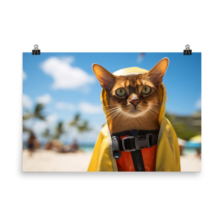 Abyssinian Lifeguard Photo paper poster - PosterfyAI.com