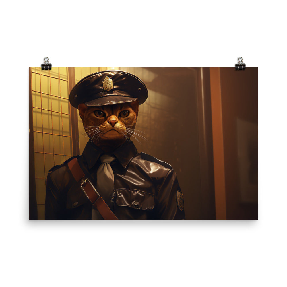 Abyssinian Prison Officer Photo paper poster - PosterfyAI.com