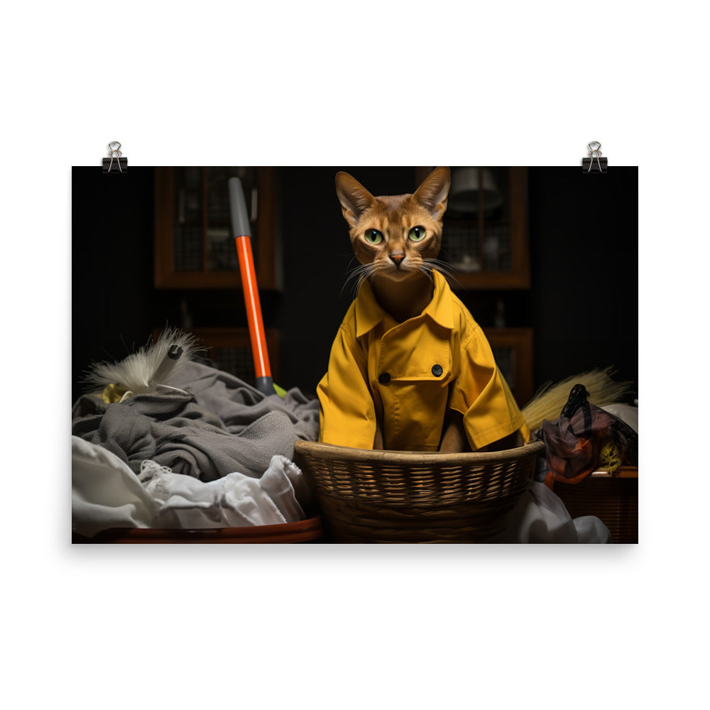 Abyssinian Janitor Photo paper poster - PosterfyAI.com