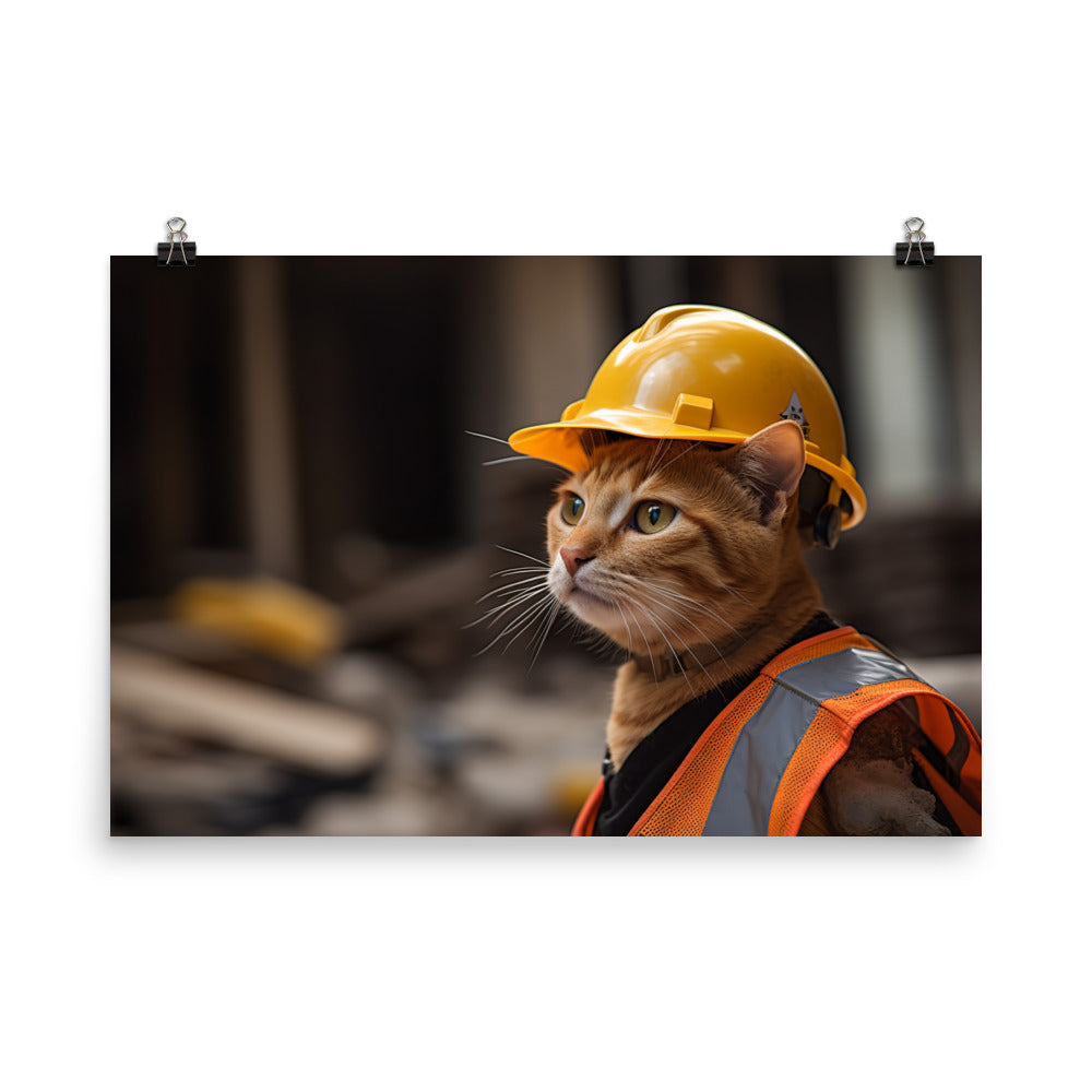 Abyssinian Contractor Photo paper poster - PosterfyAI.com