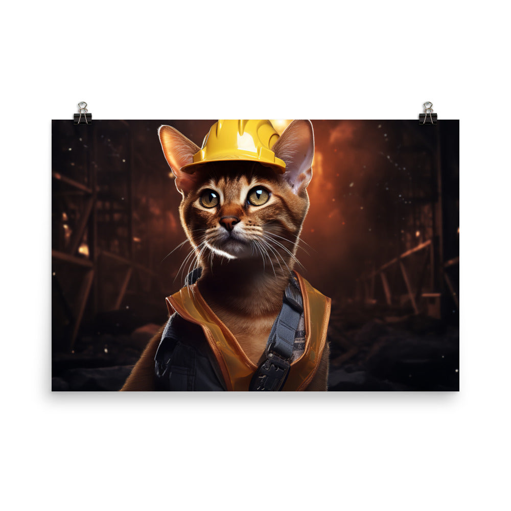 Abyssinian Contractor Photo paper poster - PosterfyAI.com