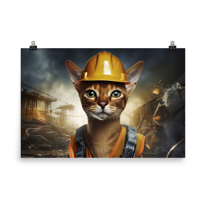 Abyssinian Contractor Photo paper poster - PosterfyAI.com