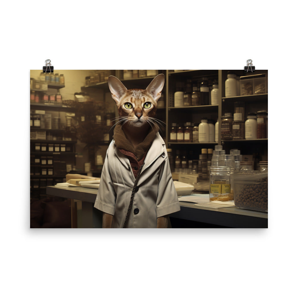 Abyssinian Pharmacist Photo paper poster - PosterfyAI.com