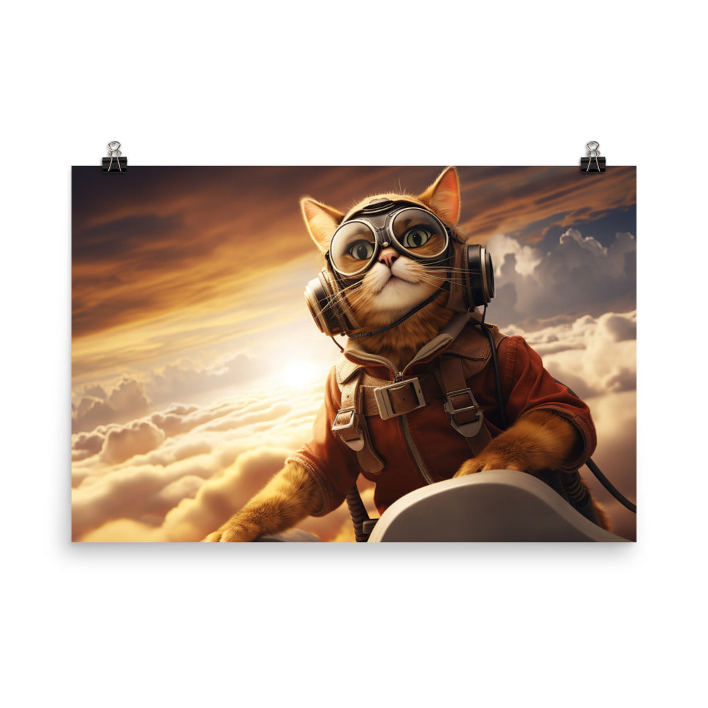 Abyssinian Pilot Photo paper poster - PosterfyAI.com