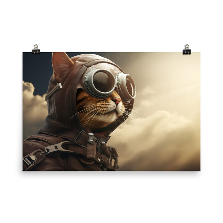 Abyssinian Pilot Photo paper poster - PosterfyAI.com